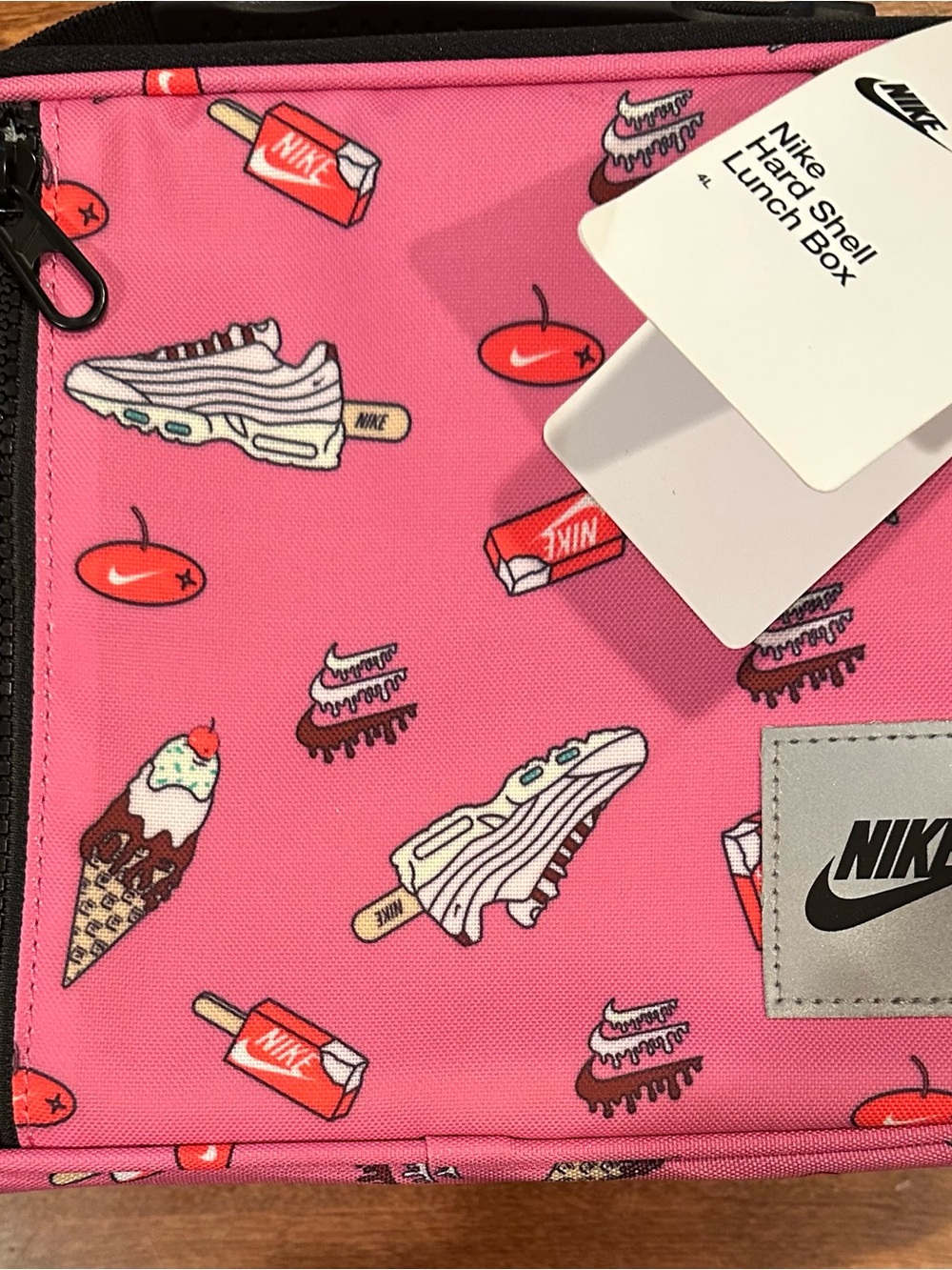 NWT Nike Kids Pink Hard Shell Insulated Lunch Box